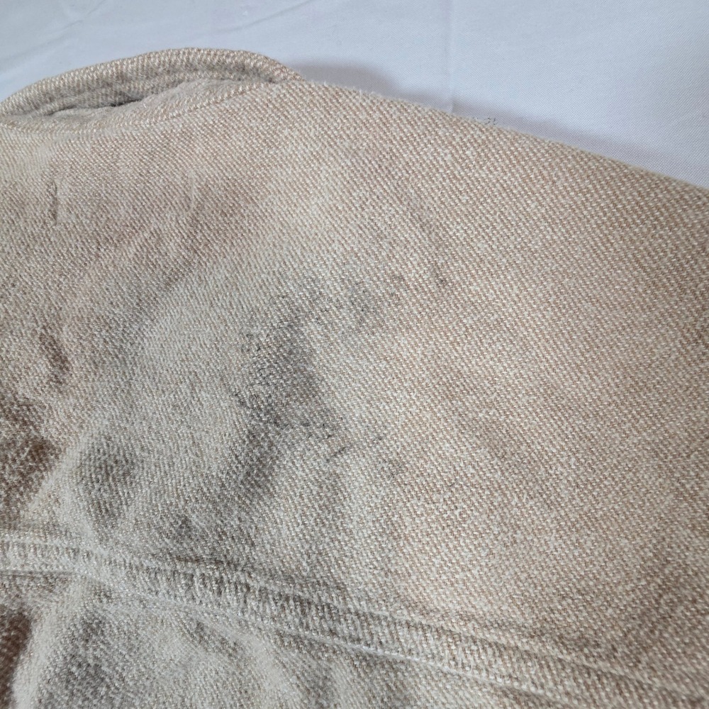 Hollister California Boyfriend Fit Button Down Shirt Tan Brown Womens Medium - Picture 5 of 8